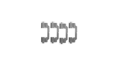 Set accesorii placute frana Delphi LX0475, parte montare : Punte Spate