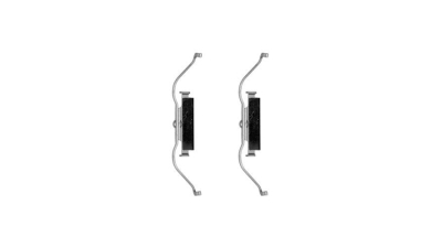 Set accesorii placute frana Delphi LX0490, parte montare : Punte Fata