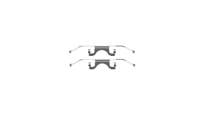 Set accesorii placute frana Delphi LX0503, parte montare : Punte Fata