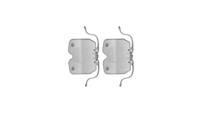 Set accesorii placute frana Delphi LX0504, parte montare : Punte Fata