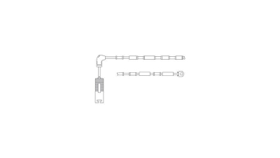 Senzor uzura placute frana Delphi LZ0151, parte montare : Punte Spate