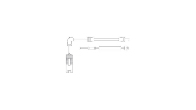 Senzor uzura placute frana Delphi LZ0157, parte montare : Punte Spate