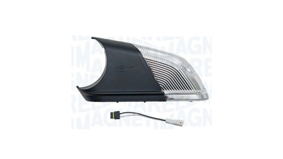 Semnalizator oglinda Skoda Octavia 2 (1Z), 2004-2012, Vw Polo (9N3), 2005-08.2009, cu LED, alba, MAGNETI MARELLI 351990001360, cu capac, 1Z0949102C, Lampa semnalizare partea Dreapta