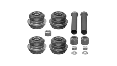 Set bucse brat suspensie roata fata Mercedes 190 , 10.1982-08.1993, E-Class 06.1993-12.1995, partea Stanga, Dreapta, Inferior, 124 330 06 75, 1243300675, marca TEKNOROT