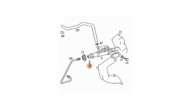 Siguranta Furtun Ambreiaj - O.E. Mercedes A0002951173