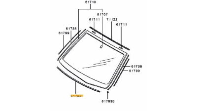 Distantier Parbriz Mitsubishi MN170341