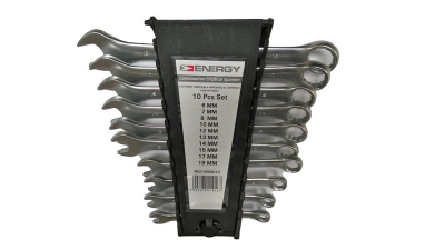 Set chei combinate 10 piese 6, 7, 8, 10, 12, 13, 14, 15, 17 19 mm, cu trusa