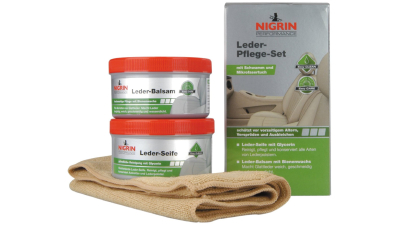 Set curatare si reconditionare tapiterie piele Nigrin Performance Leder-Pflege-Set 