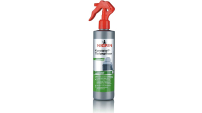 Solutie pentru reconditionare si conservare plastic NIGRIN 300 ml, pentru plastic, vinyl, cauciuc si piele sintetica - SEMI-Lucios