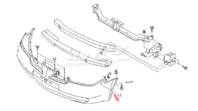 Suport Bara Fata Dreapta-62222au300 Nissan 62222AU300