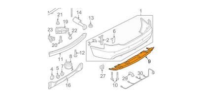 Spoiler - O.E. Oe 91 L 4F980752101C