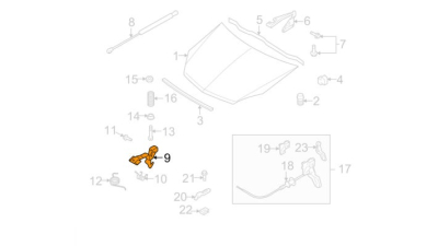 Carlig Capota Motor Opel 13199381
