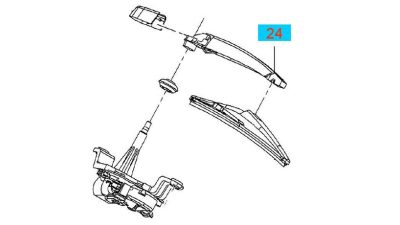 Brat Stergator Luneta - In - O.E. Opel 13240592
