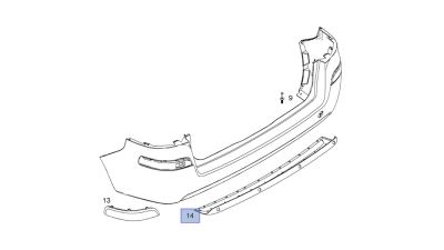 Spoiler Bara Spate Opel 13267126