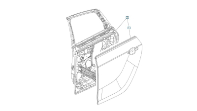 Usa Dreapta Spate -O.E. Opel 13285611