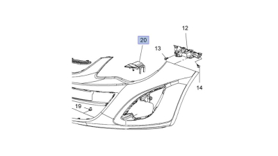 Suport Lonjeron Stanga Opel 13286037