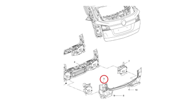 Panou Spate -O.E. Opel 13297805