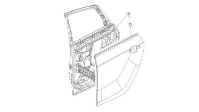 Usa Spate Stanga -O.E. Opel 13301546