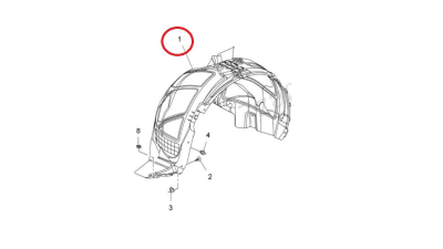 Carenaj Dreapta Fata Opel 13301570