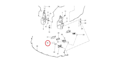 Capac Spalator Far Stanga -O.E. Opel 13368824