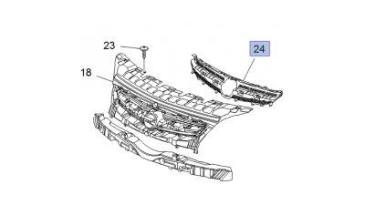 Capac Grila Radiator -O.E. Opel 13395646