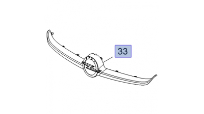 Ornament grila superioara Opel Corsa E 2014-, Original, 13419812