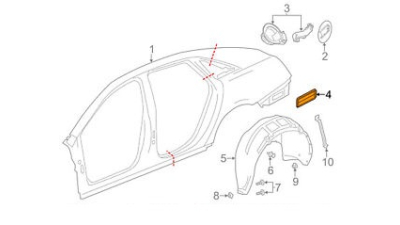 Grila Ventilatie Panou Spate -O.E. Opel 13597326