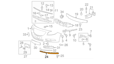 Spoiler Bara Fata Stanga -O.E. Opel 22787166