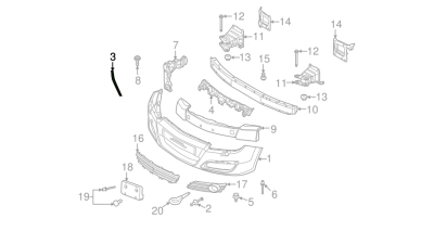 Garnitura Sub Far Astra H -O.E. Opel 24460280