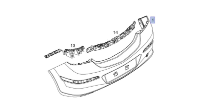 Bara Spate Opel 24460512