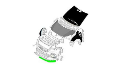 Spoiler Bara Fata Dreapta -O.E. Opel 39003611