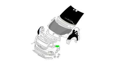 Suport Dreapta Bara Fata Pe Aripa -O.E. Opel 39059837