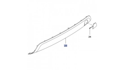 Bandou Inferior Bara Sp Opel 39122484