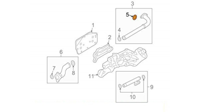 Garnitura Conducta Ulei Opel 55556547