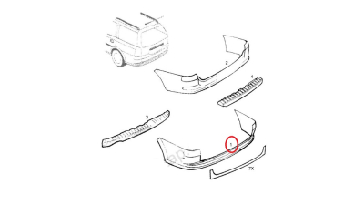 Bara Spate Vectra B Caravan Opel 90540453
