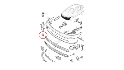Capac Cirlig Remorcare Opel 90597516