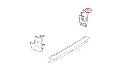Coltar Bara Spate Dreapta -O.E. Opel 91166147