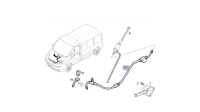 Conducta Ambreiaj -O.E. Opel 91166974