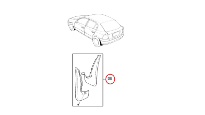 Aparatori Noroi Spate Ag Sedan Opel 9121578