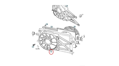 Carcasa Electroventilator Motor Model Cu A, C -O.E. Opel 9129523