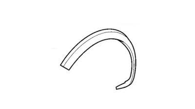Ornament - Oferfender Negru Aripa Dreapta Fata Pentru Model Fara Ornament Prag -O.E. Opel 9227302