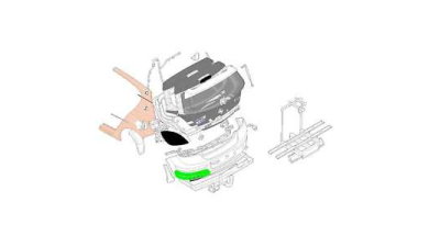 Oranm Bara Spate Grunduit Dreapta Opel 93183327