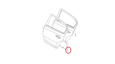 Usa Dreapta Spate -O.E. Opel 93189341