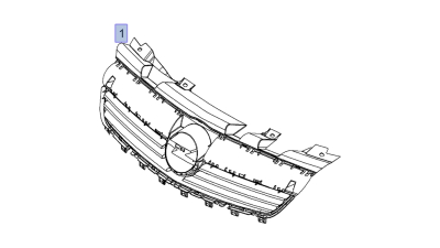 Grila Radiator Neagra -O.E. Opel 93192480