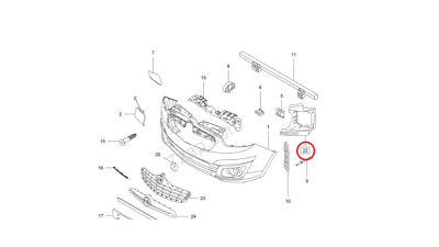 Suport Proiector Stanga -O.E. Opel 95514639