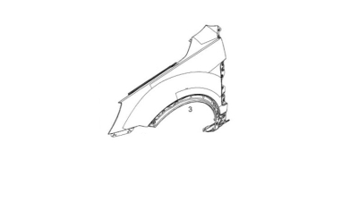 Aripa Fata Stanga -O.E. Opel 95930052