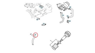 Furtun Apa Termoflot -O.E. Opel 97319434