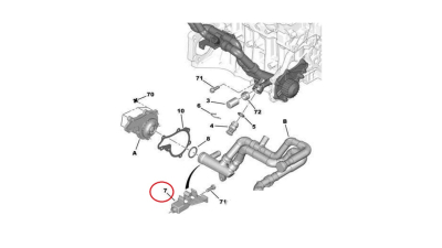 Element Montaj Conducte -O.E. Peugeot 134072