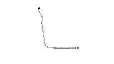 Furtun frana Audi A6 (4b2, C5), 1997-2005, Vw Passat (3b6), 1996-2005, parte montare stanga, TRW