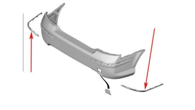 Set Ornamente Cromate Bara Spa Peugeot 7452WA